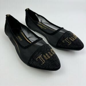 Juicy Couture • Penny Black Mesh Flats